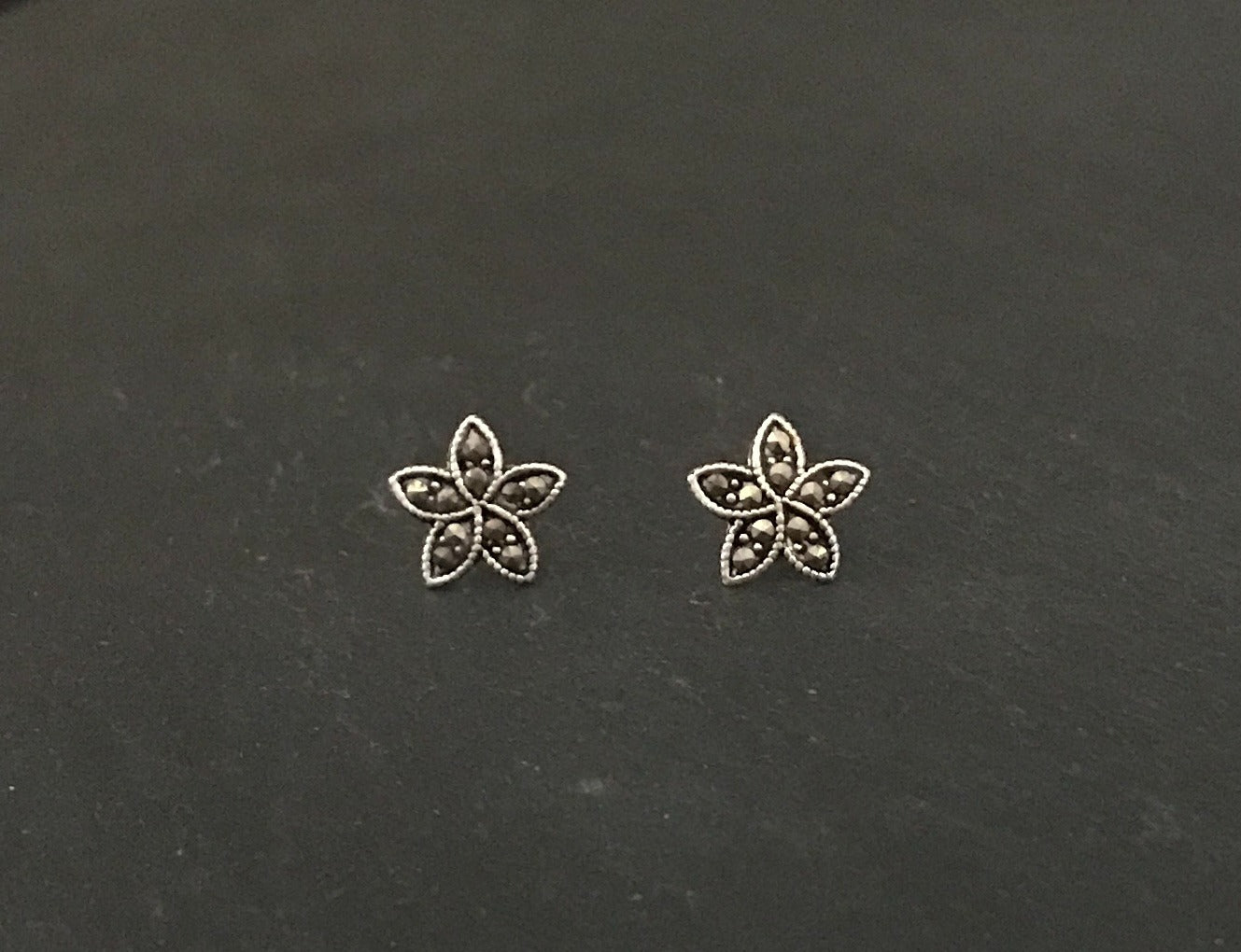 Marcasite Flower Studs image 0