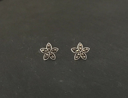 Marcasite Flower Studs image 0