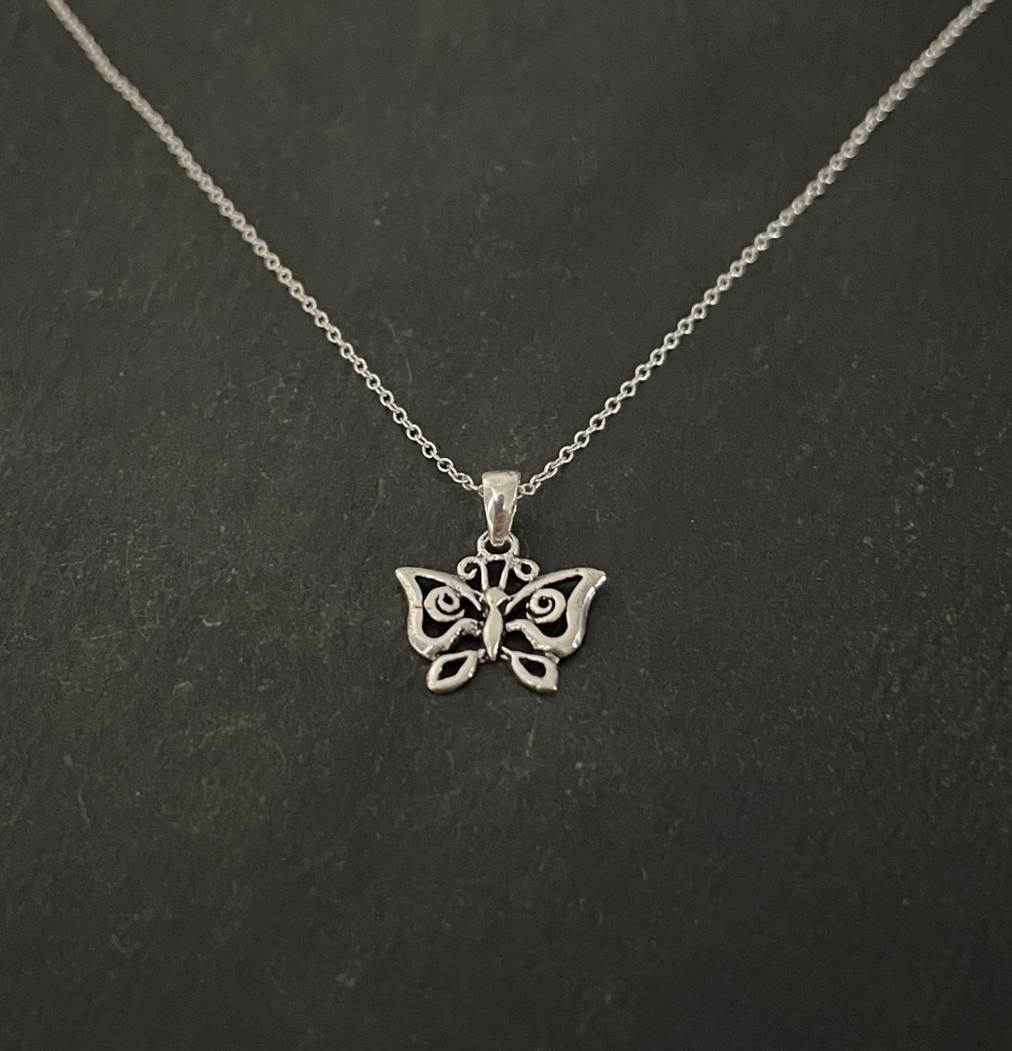 Silver Butterfly Pendant image 1