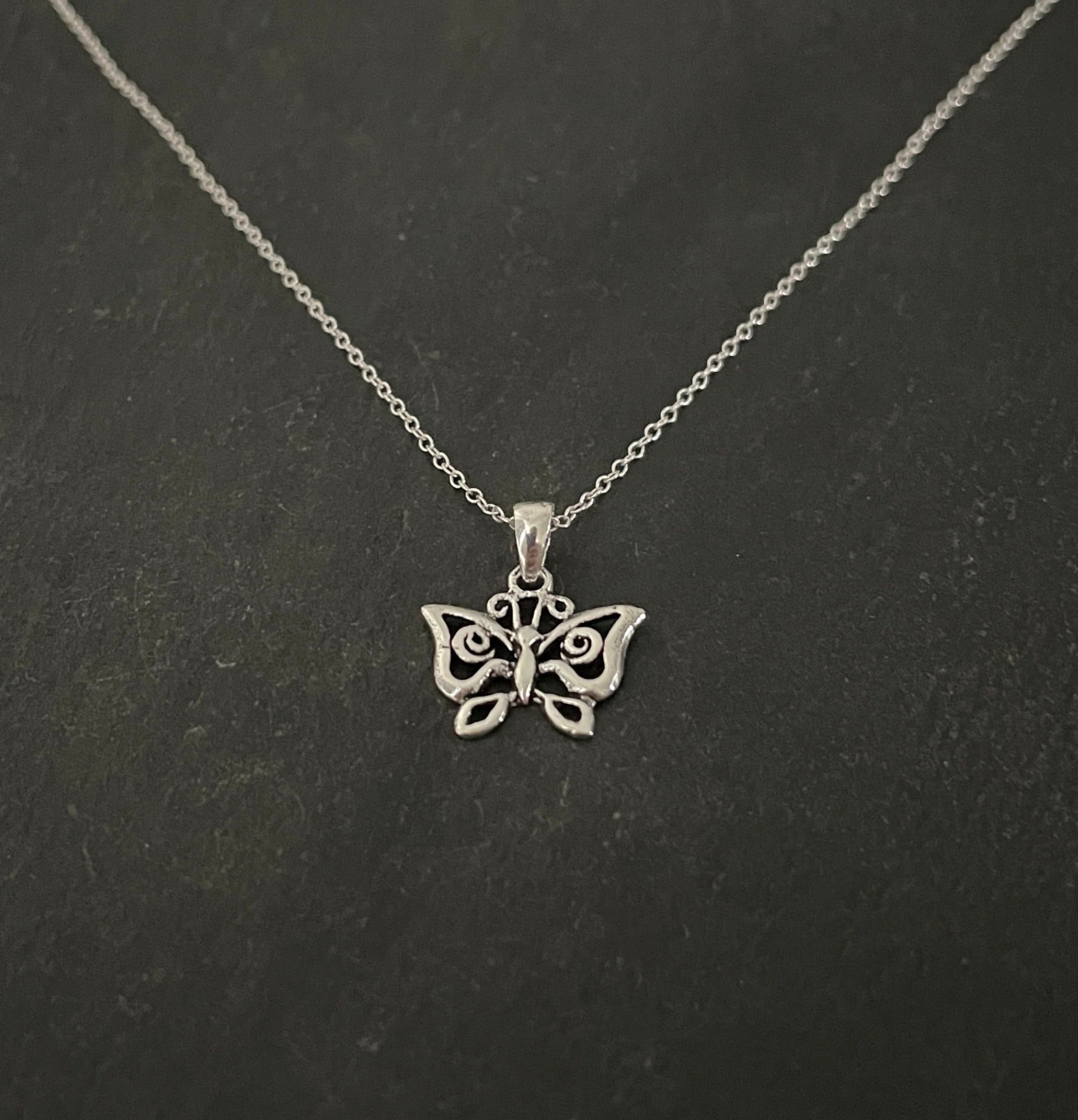 Silver Butterfly Pendant image 1