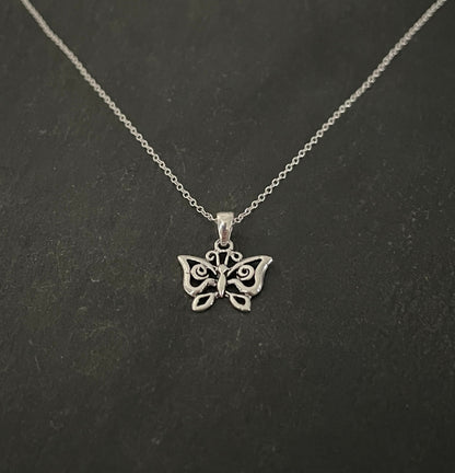 Silver Butterfly Pendant image 1