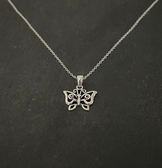 Silver Butterfly Pendant image 1