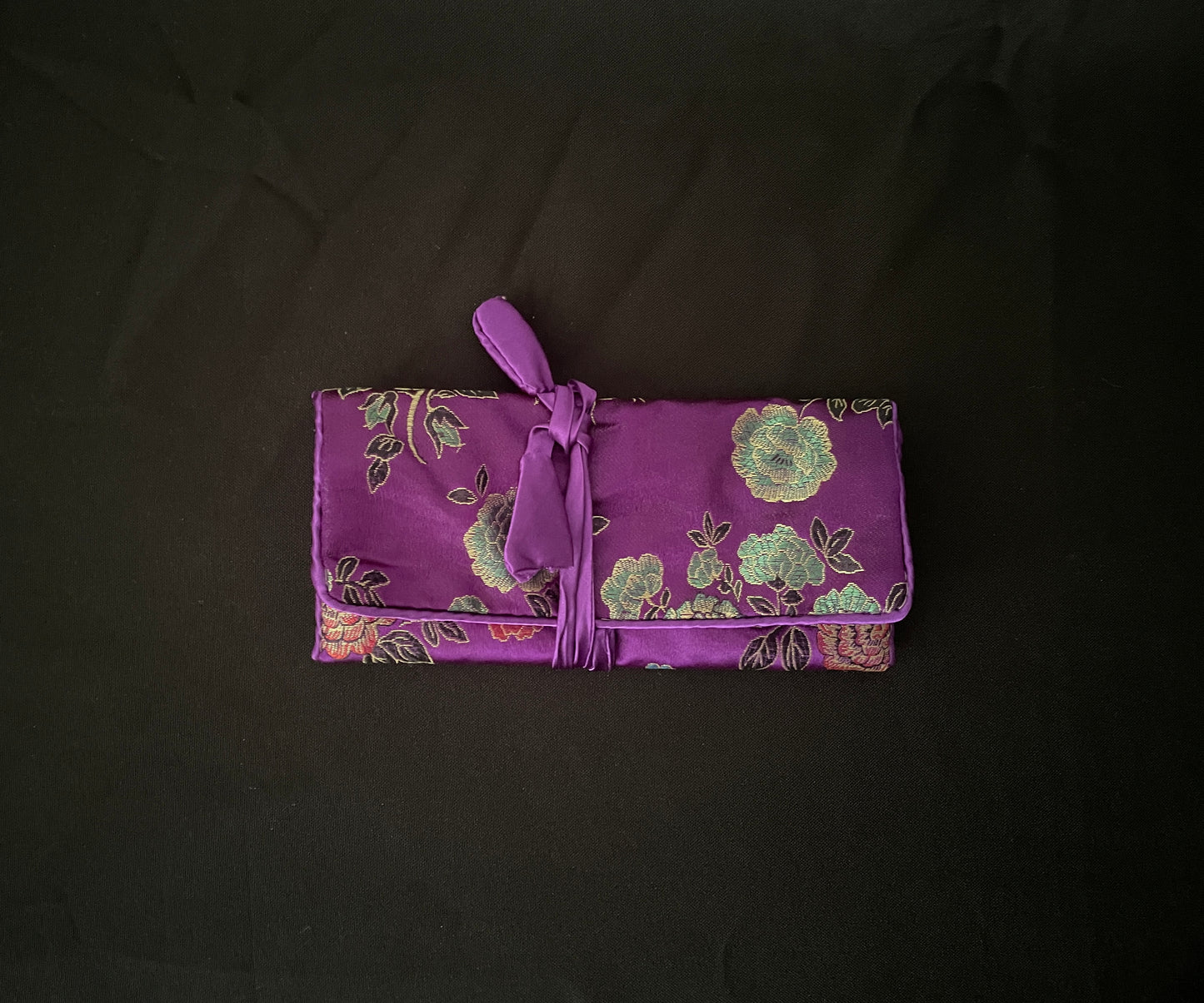Purple Flower Jewellery Wrap