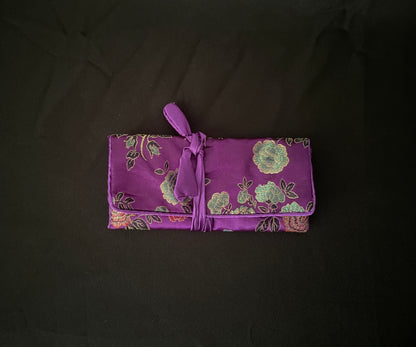 Purple Flower Jewellery Wrap
