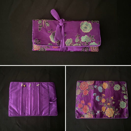 Purple Flower Jewellery Wrap