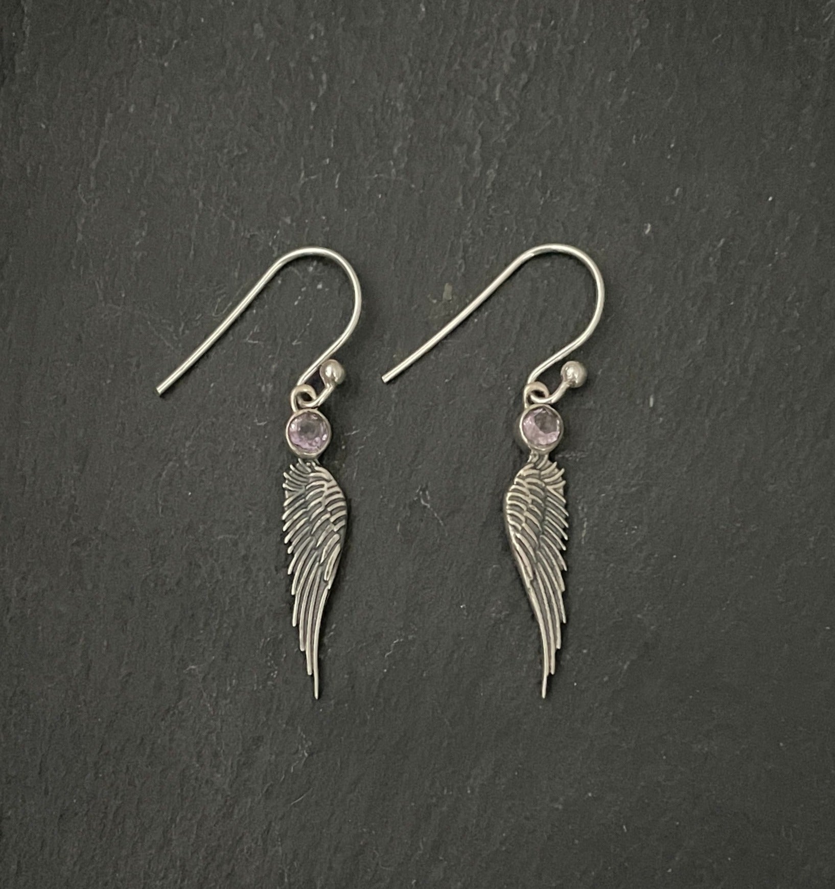 Amethyst Angel Earrings image 0