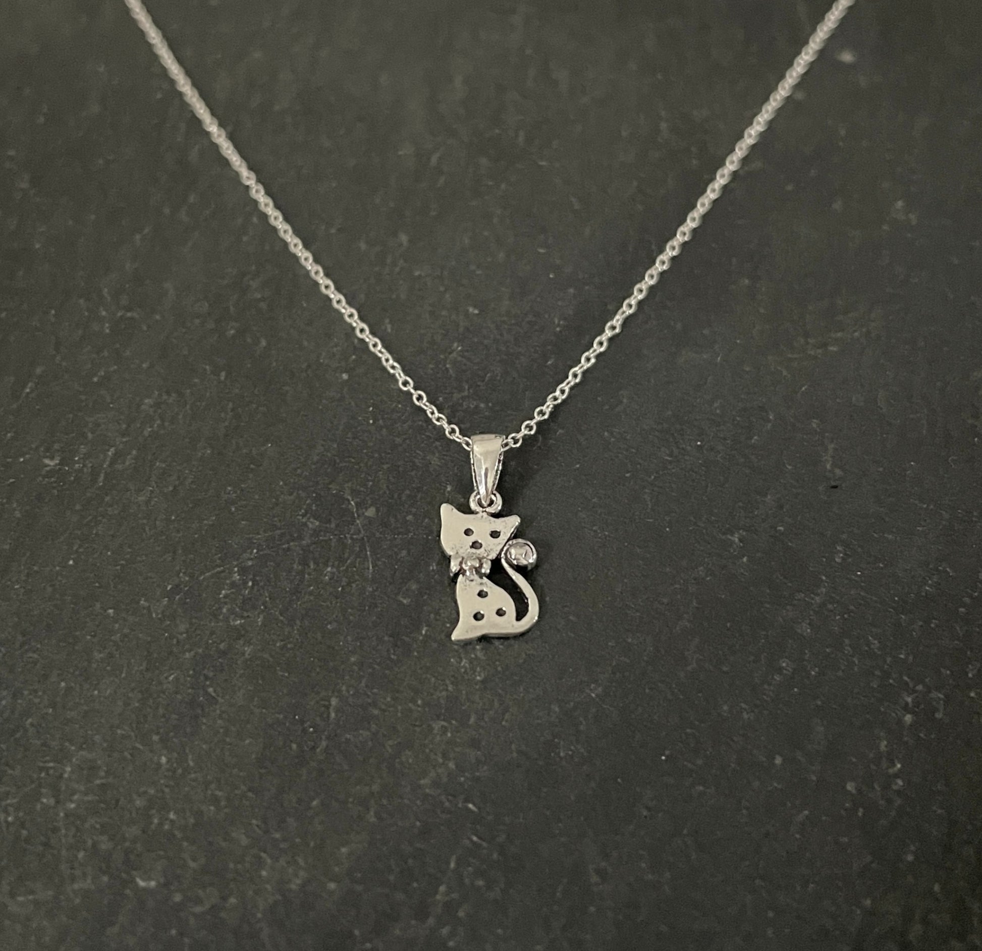 Silver Cat Pendant image 1