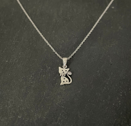 Silver Cat Pendant image 1