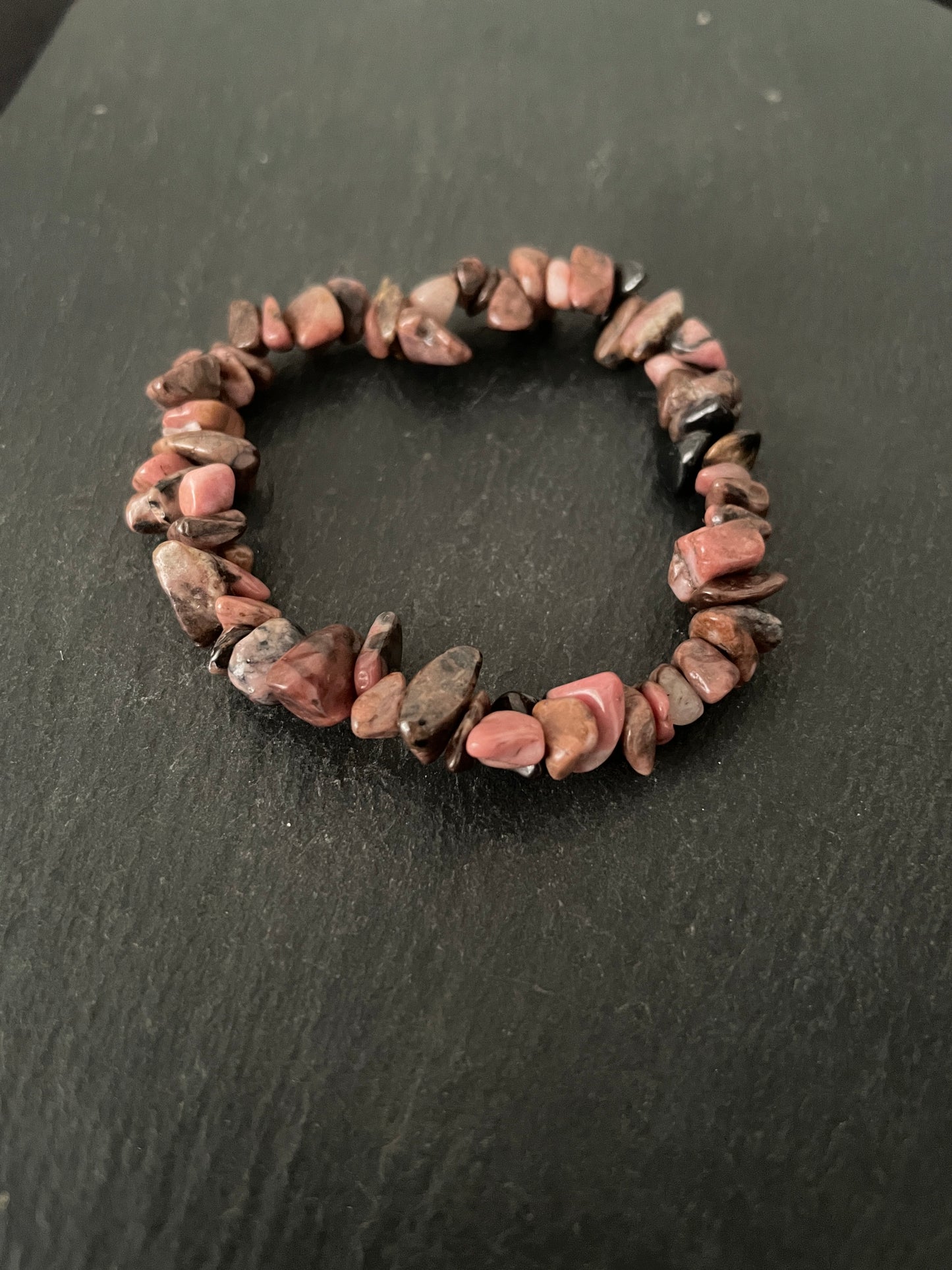 Rhodonite Chip Bracelet image 0