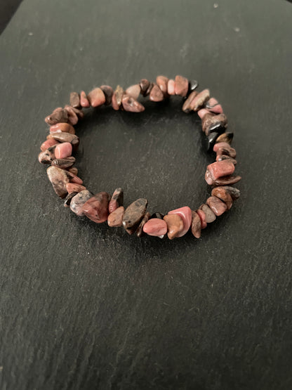 Rhodonite Chip Bracelet image 0