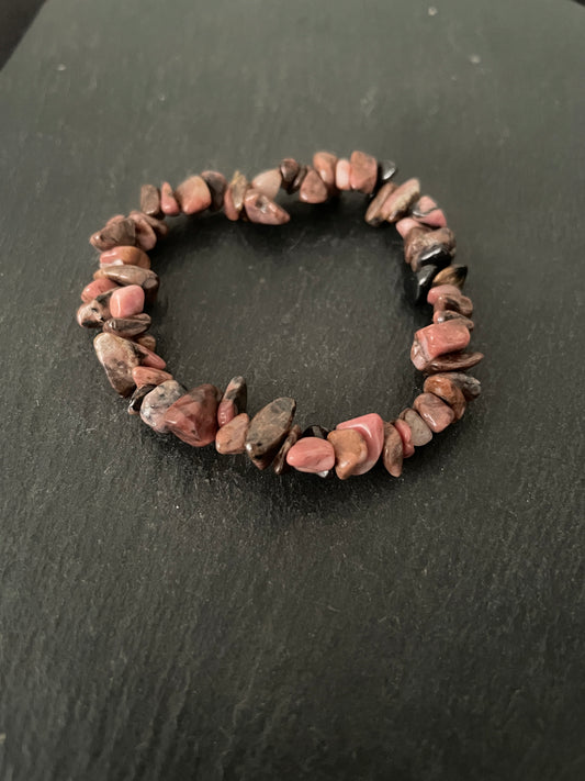 Rhodonite Chip Bracelet image 0