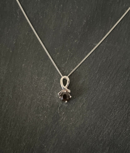 Smokey Quartz and Silver Pendant image 0
