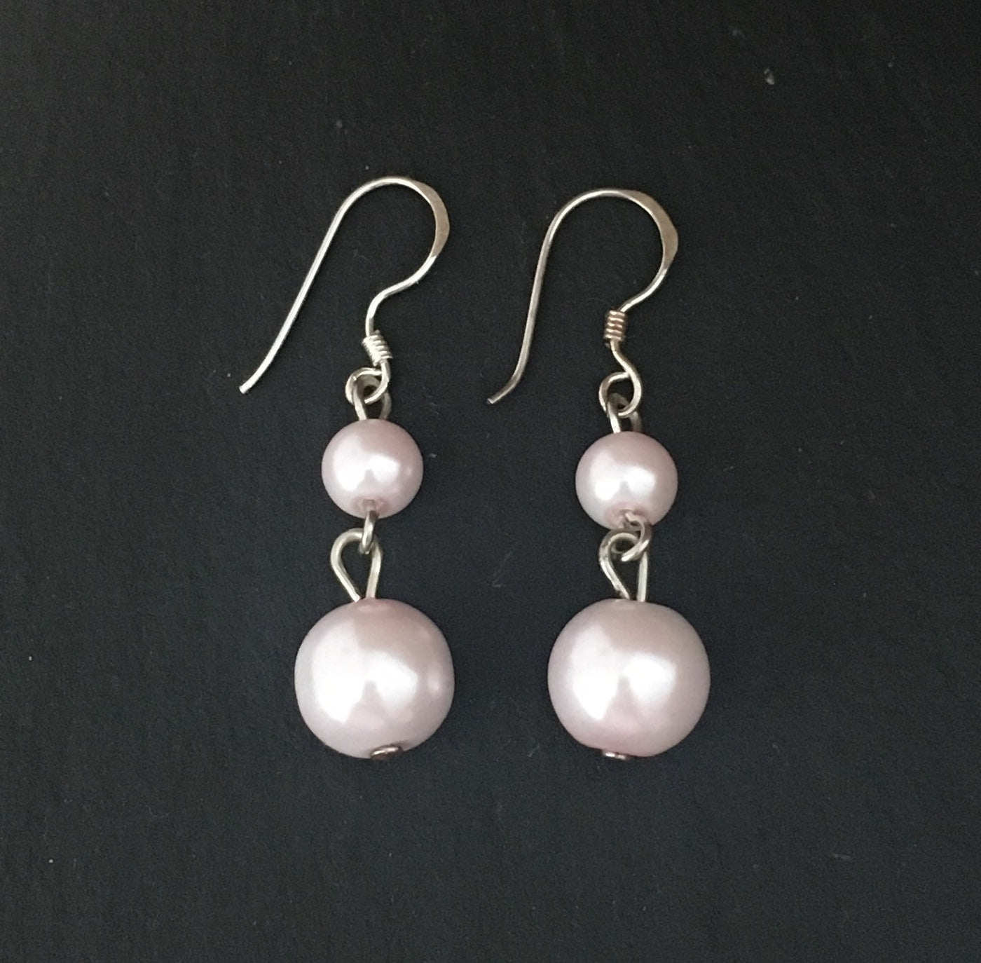 Pale Pink Bead Earrings image 0