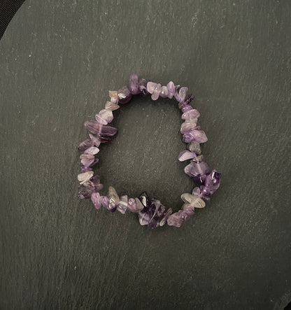 Amethyst Chip Bracelet image 1