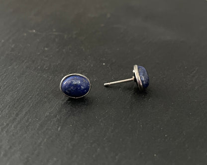 Lapis Lazuli Oval Studs image 1