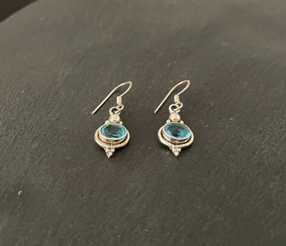 Blue Topaz Earrings image 1