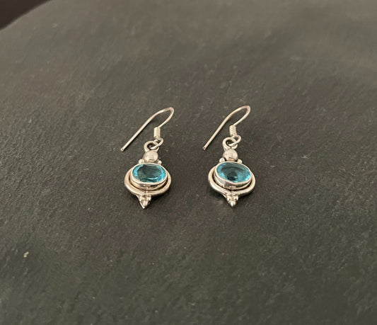 Blue Topaz Earrings image 1