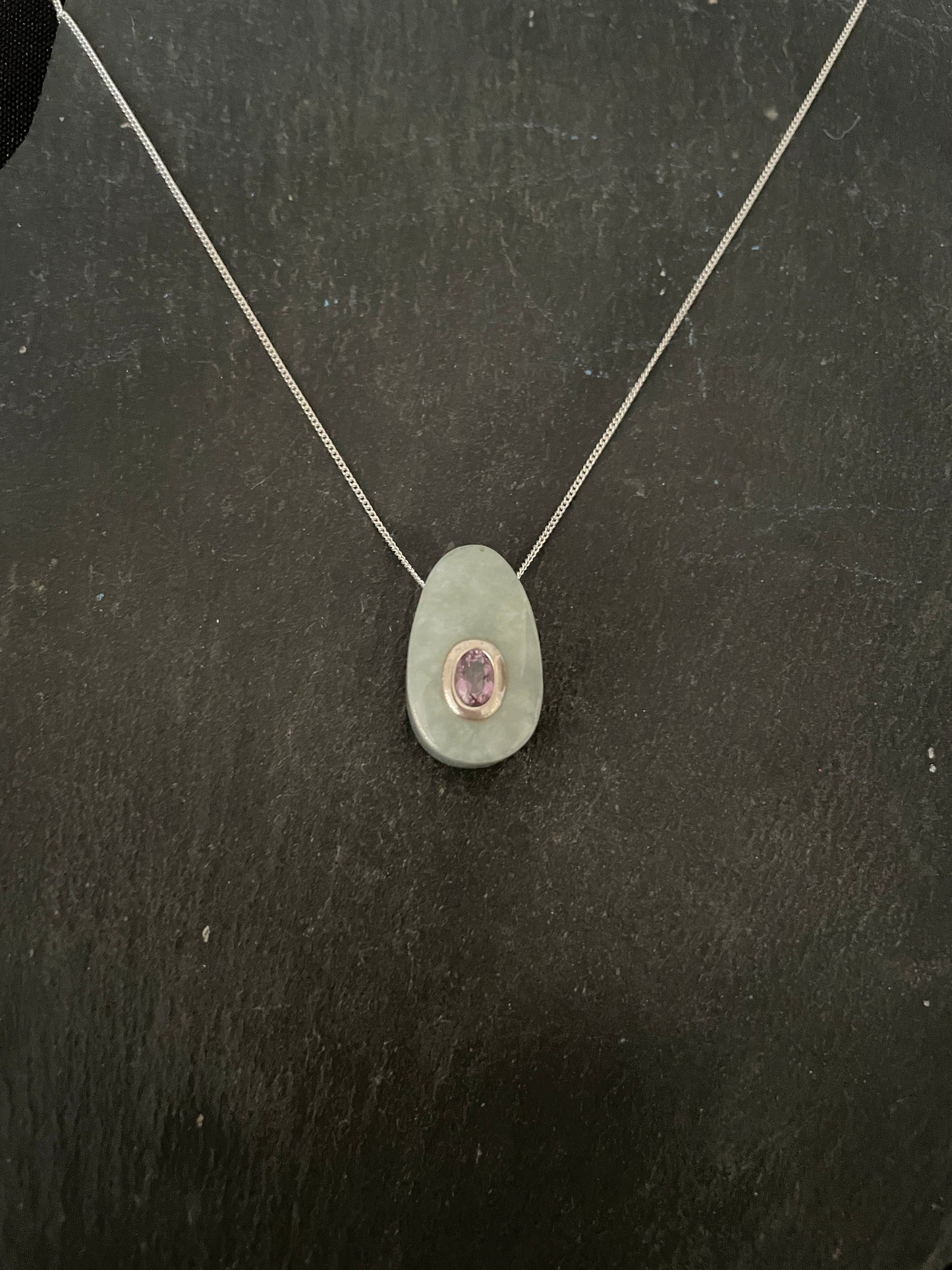 Jade and Amethyst Pendant image 0