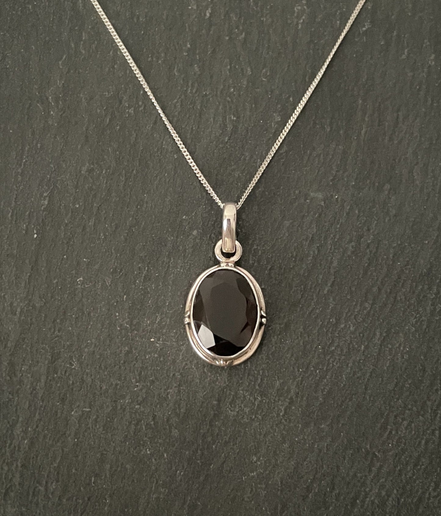 Smokey Quartz Oval Pendant image 0