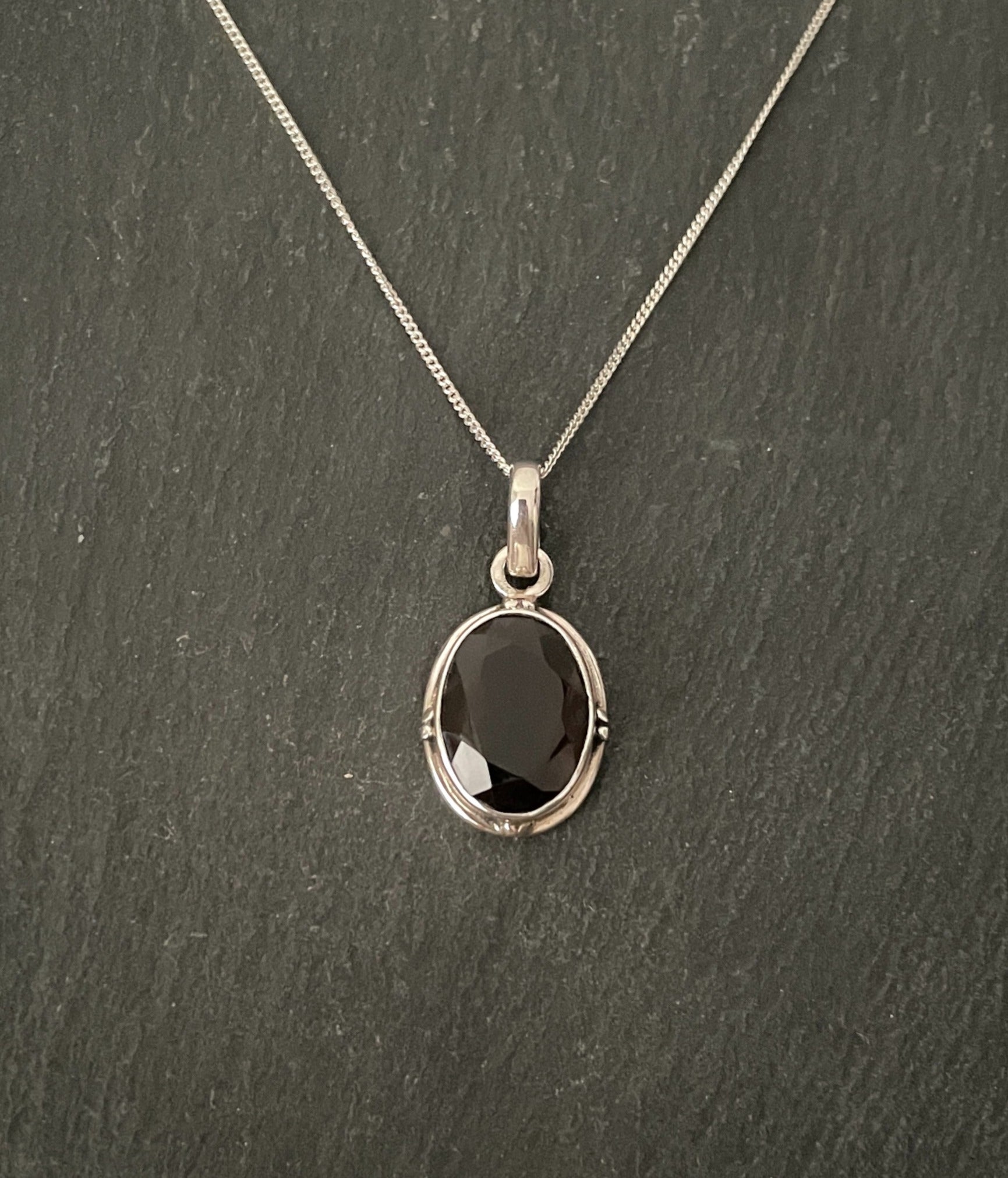 Smokey Quartz Oval Pendant image 0