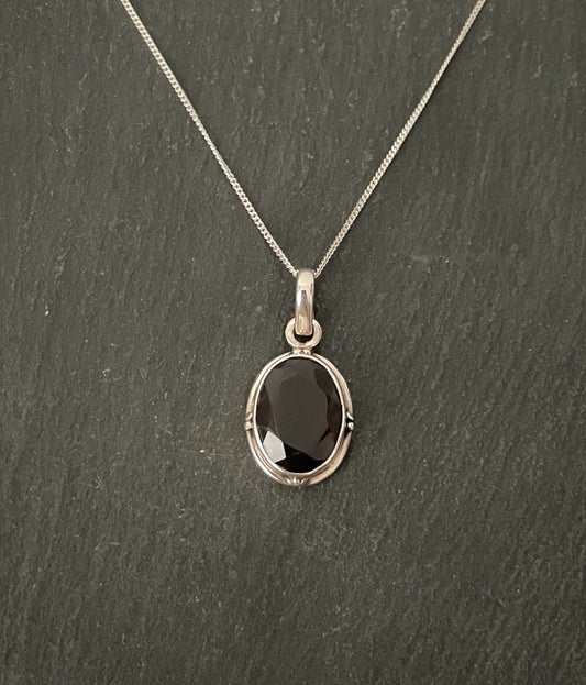 Smokey Quartz Oval Pendant image 0