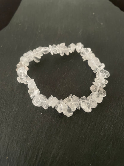 Clear Quartz Chip Bracelet image 0