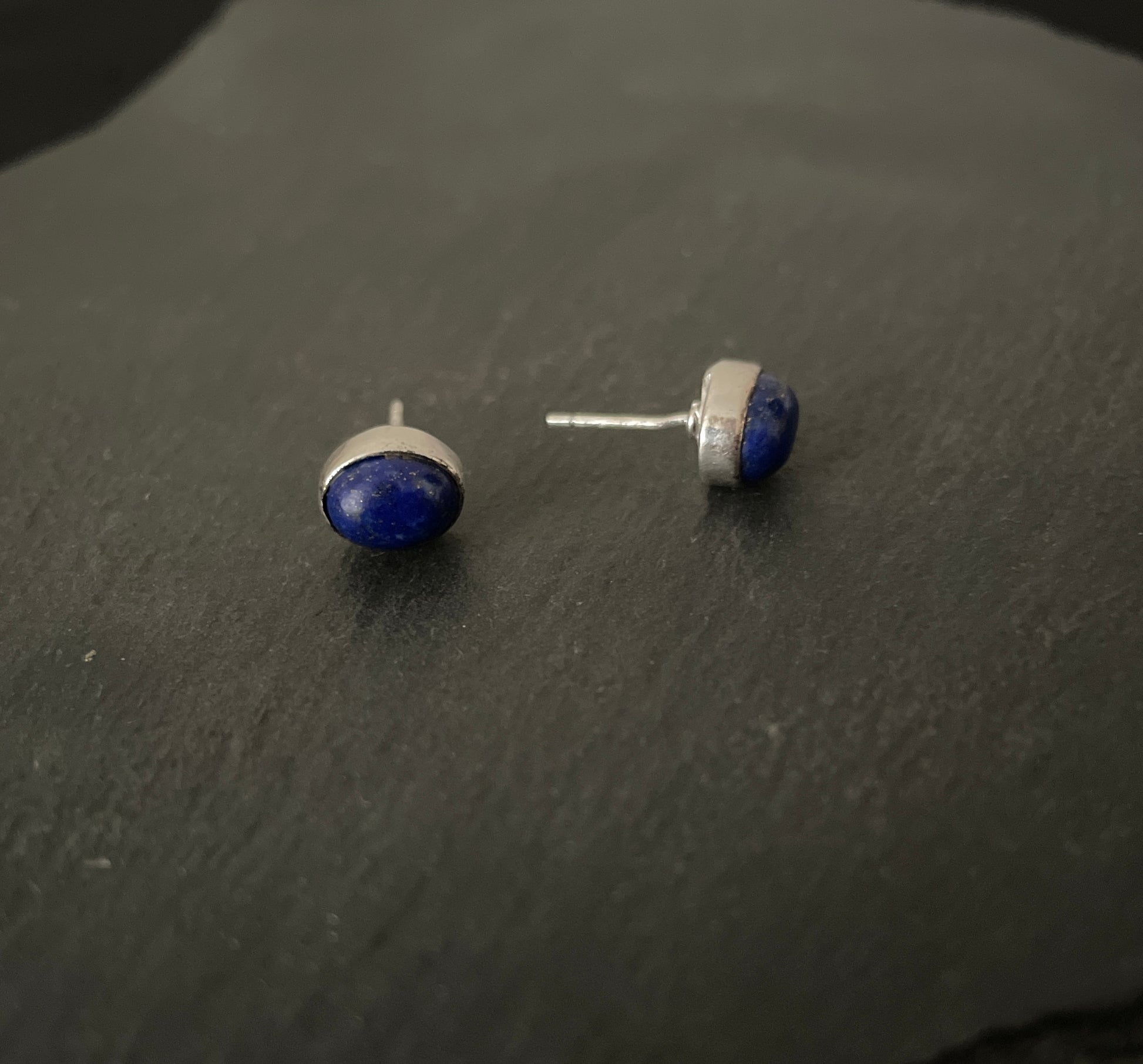 Lapis Lazuli Oval Studs image 1