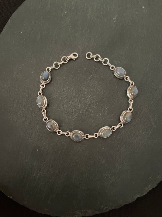 Labradorite and Silver Bracelet image 1