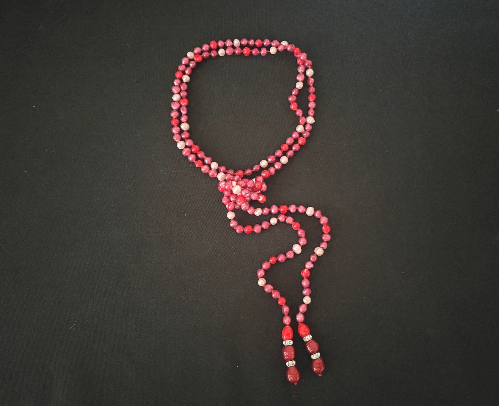 Pearl Bead Lariat Necklace image 2