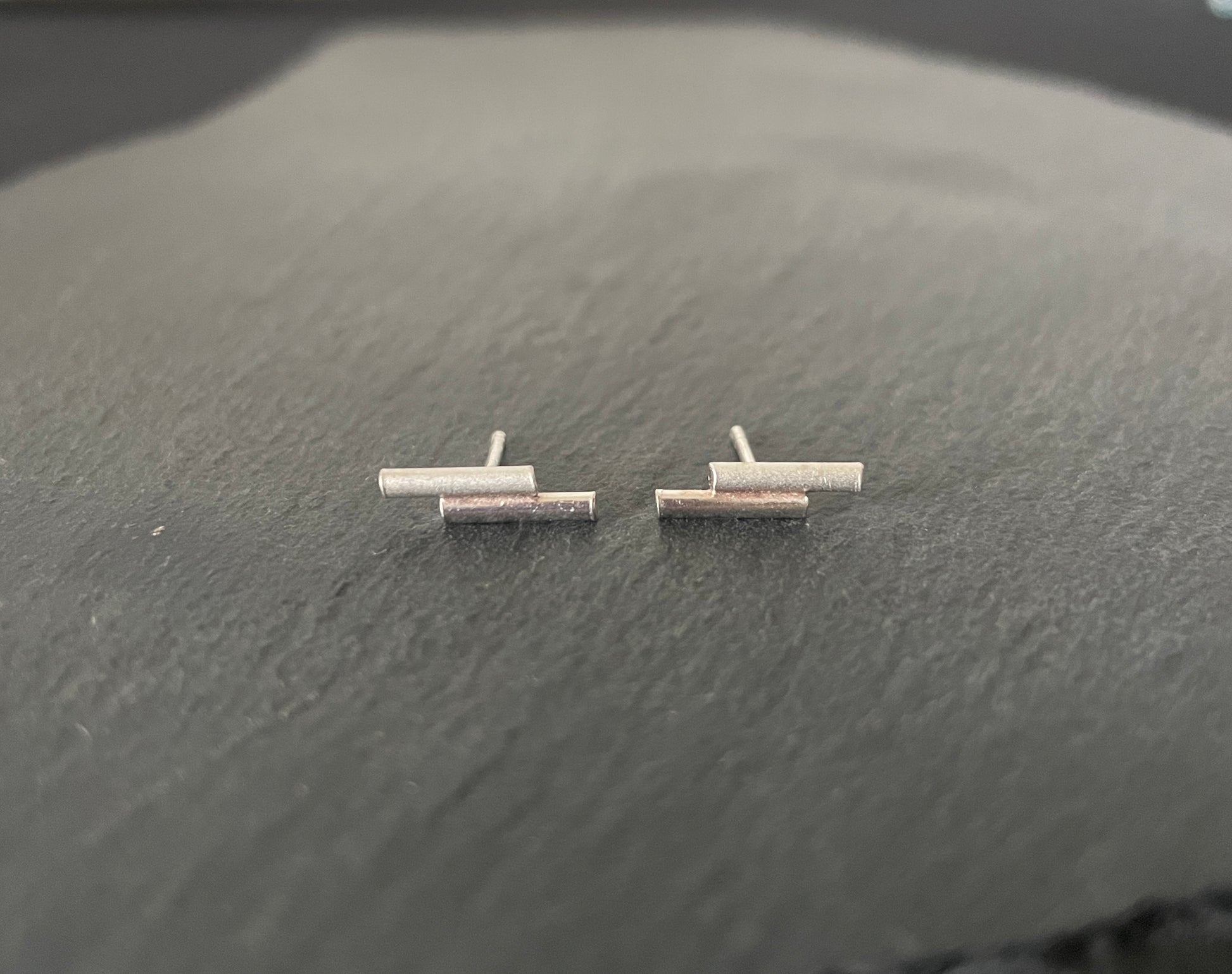 Silver Stud Earrings image 0