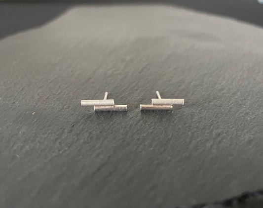 Silver Stud Earrings image 0