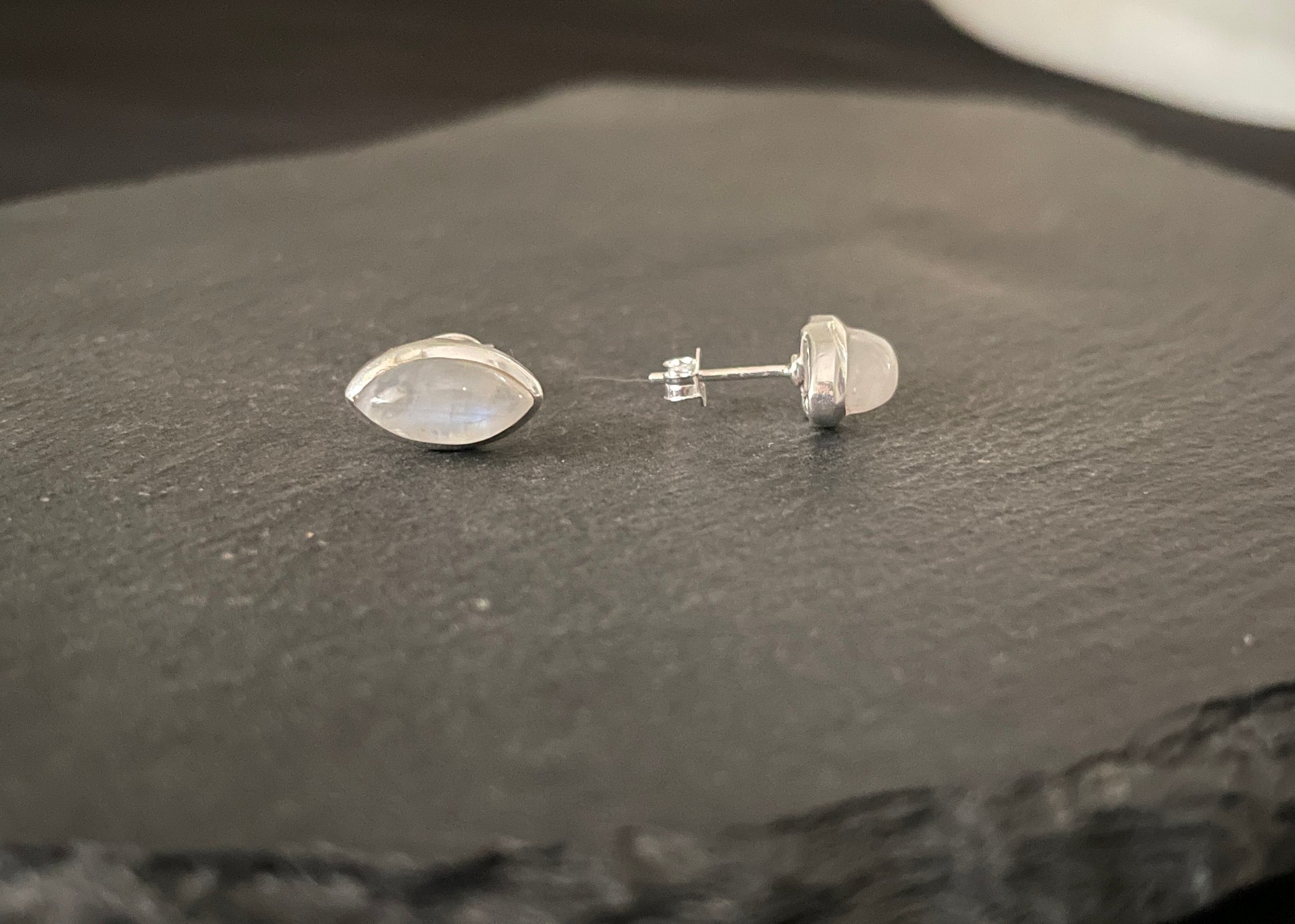 Moonstone Kite Stud Earrings image 1