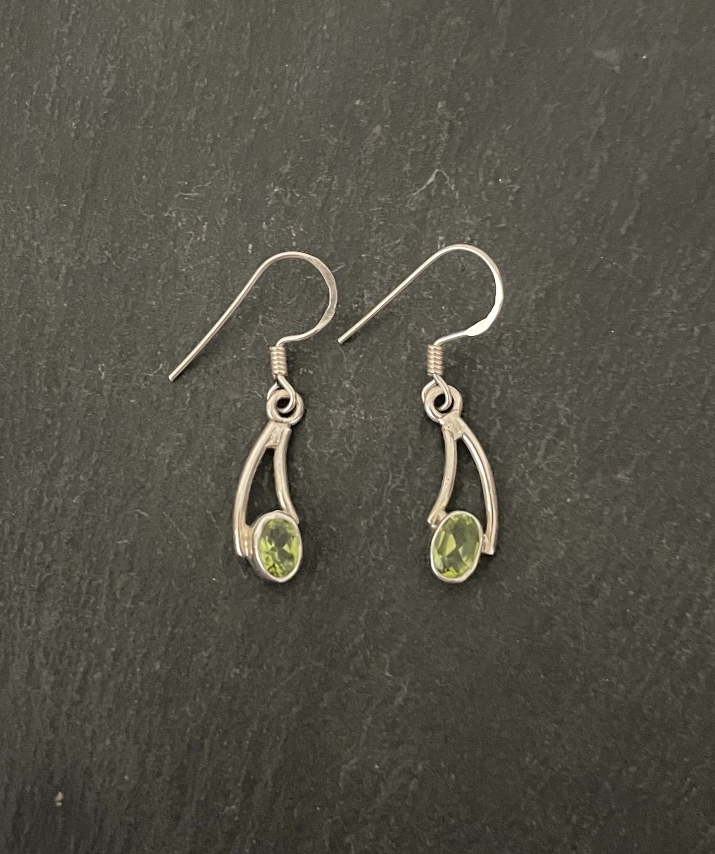 Peridot and Silver Earrings image 0