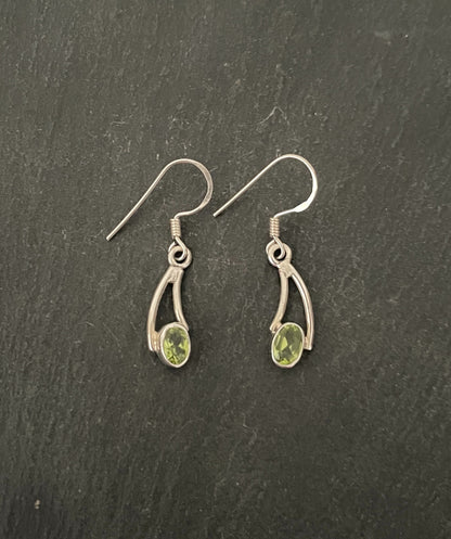 Peridot and Silver Earrings image 0
