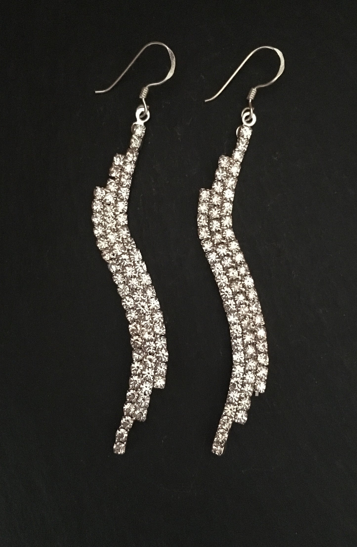 Wave Drop Bling Earrings image 0
