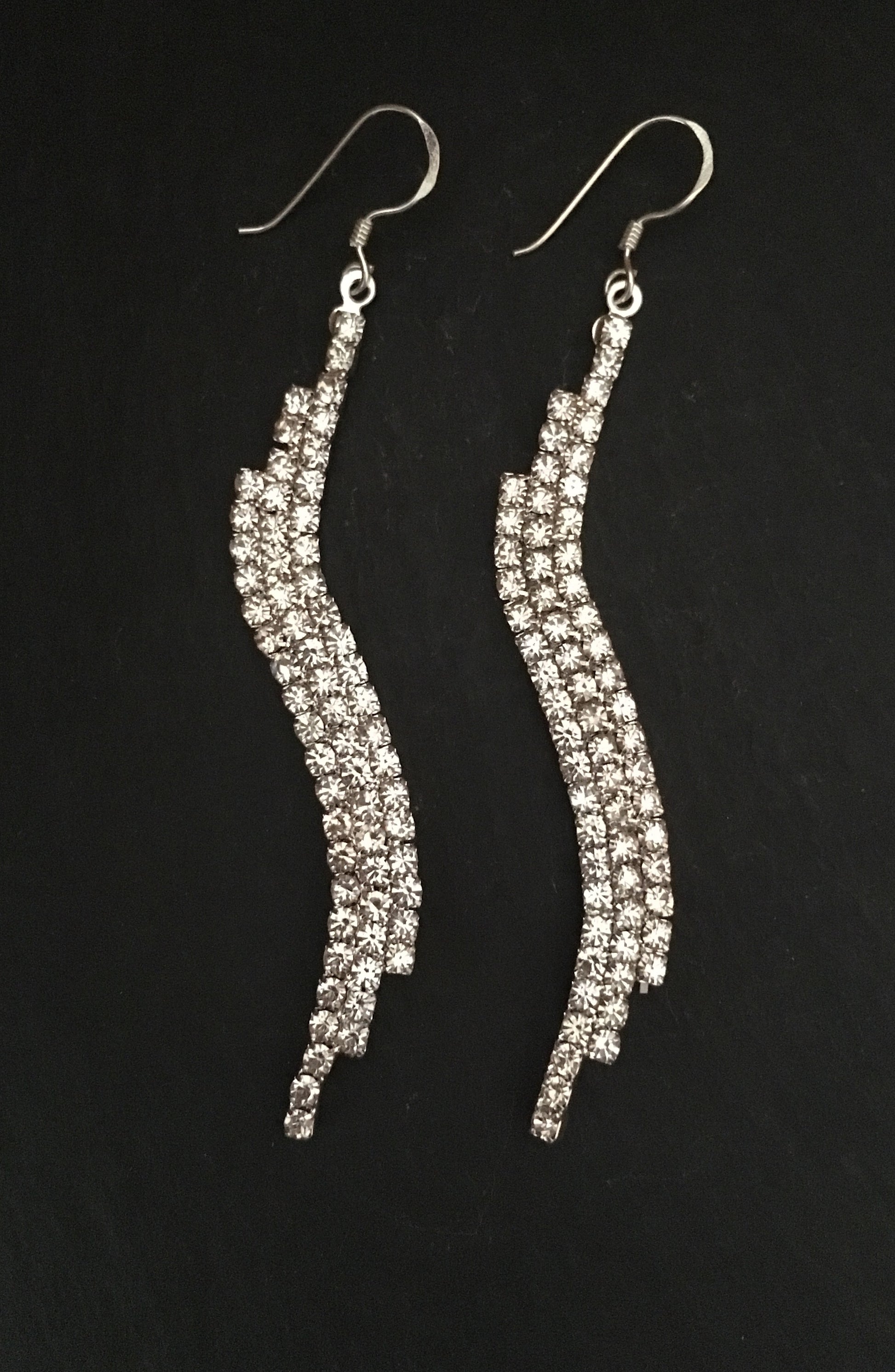 Wave Drop Bling Earrings image 0