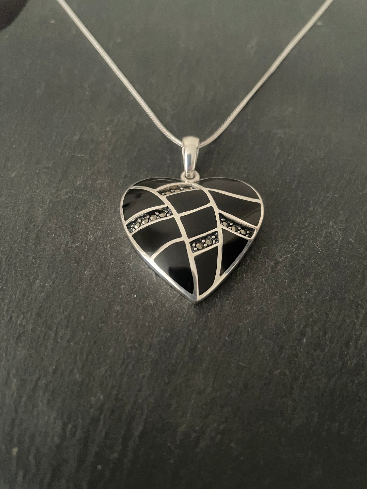 Marcasite Heart Pendant image 1
