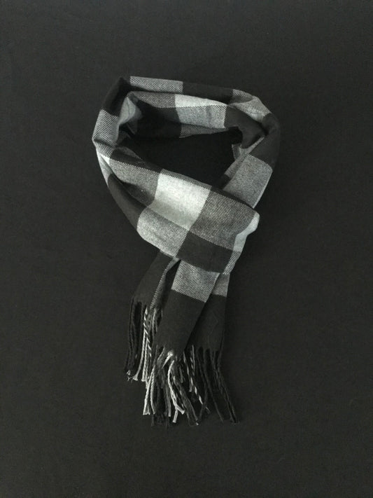 Grey Checked Scarf image 0