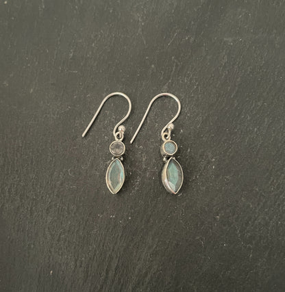 Labradorite and Silver Earrings image 0