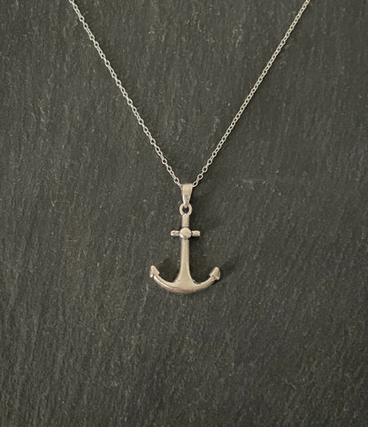 Silver Anchor Pendant image 0