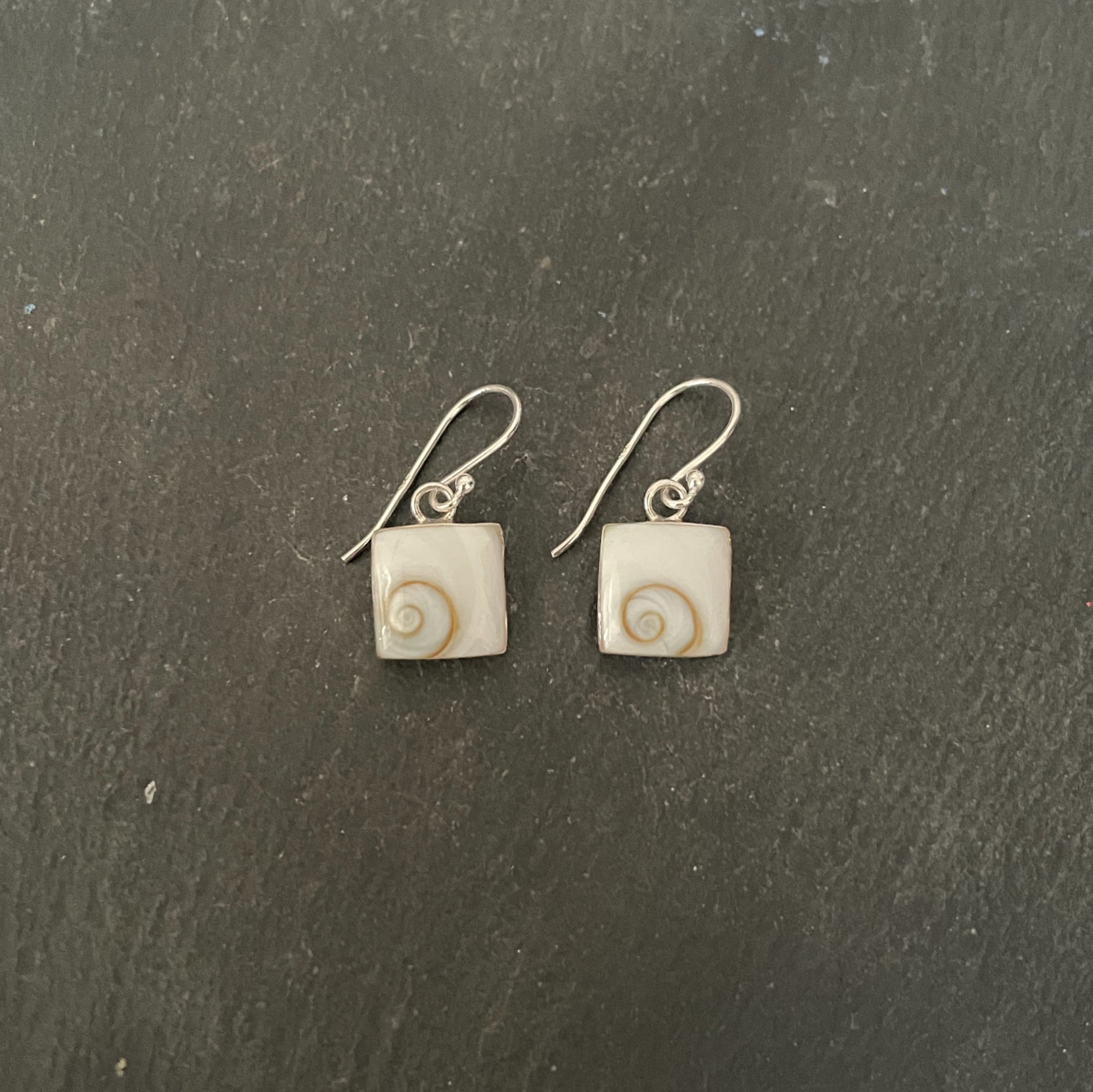 Shiva Shell Square Drop Earrings image 0