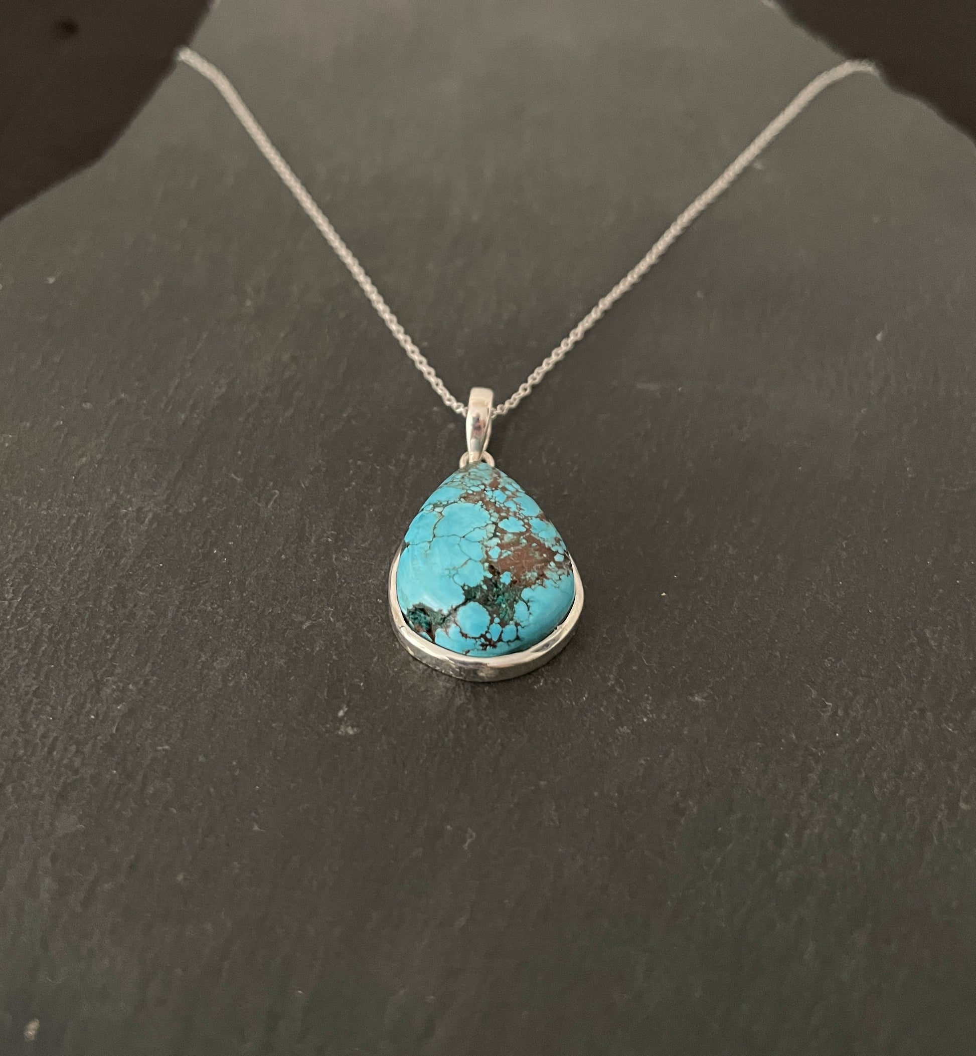 Turquoise Teardrop Pendant image 1