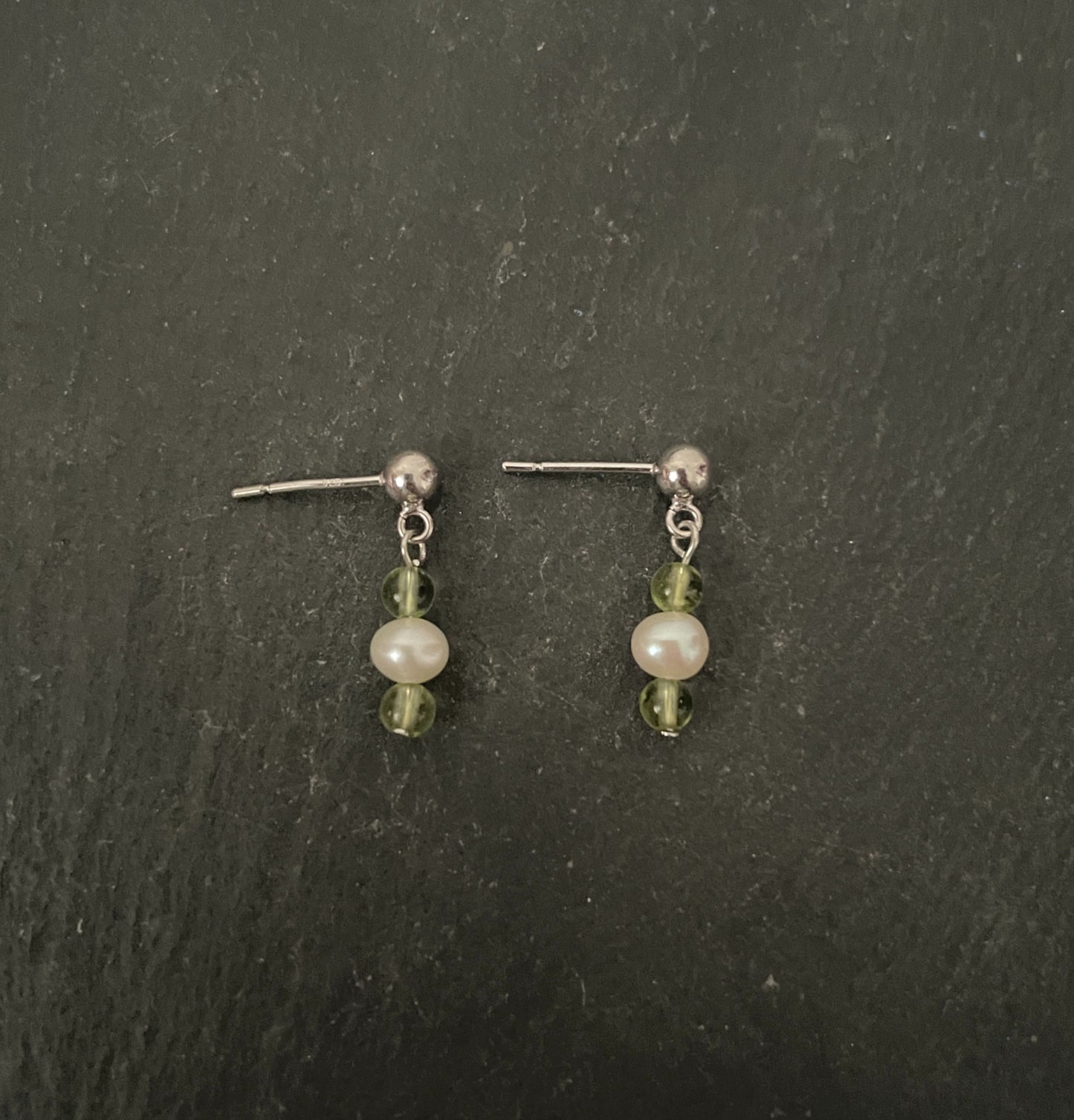 Pearl and Gemstone Earrings image 2
