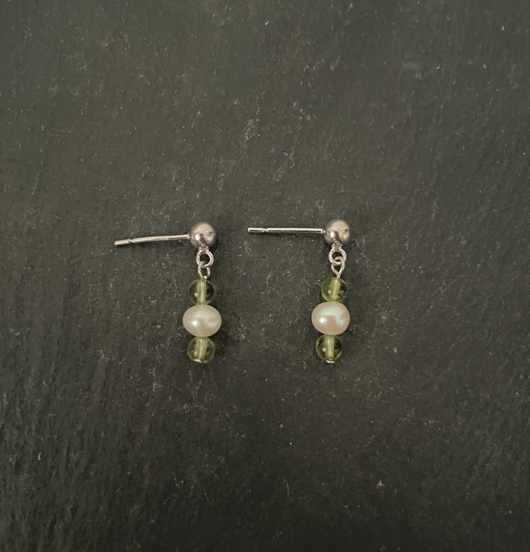 Pearl and Gemstone Earrings image 2