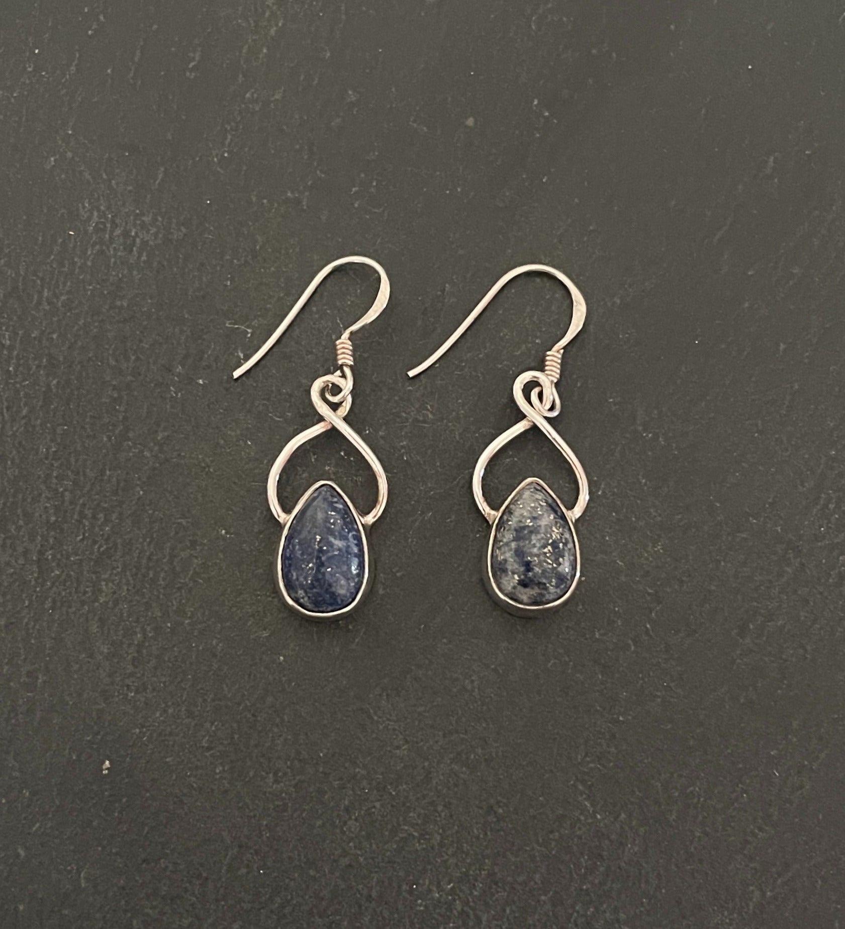Lapis Lazuli and Silver Earrings image 0