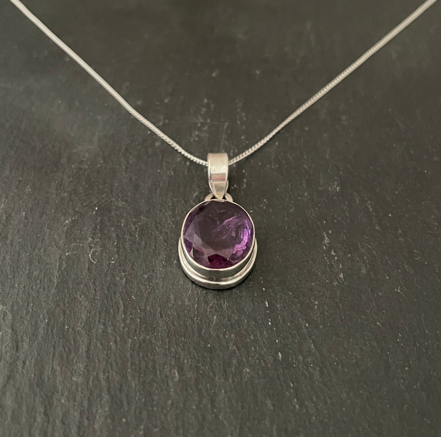 Amethyst Oval Pendant image 1