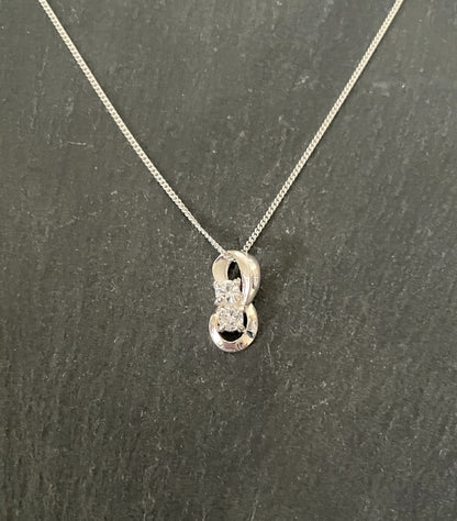 Cubic Zirconia and Silver Pendant image 0