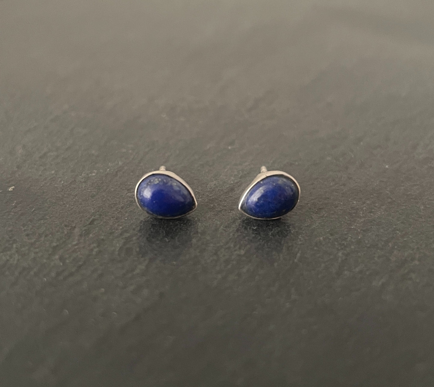 Lapis Lazuli Teardrop Studs image 0