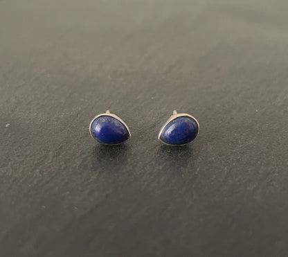 Lapis Lazuli Teardrop Studs image 0