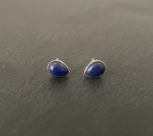 Lapis Lazuli Teardrop Studs image 0